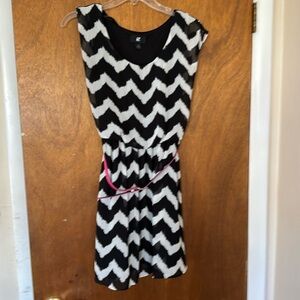 Black and white dress